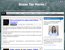Tablet Screenshot of bossetesmaths.com